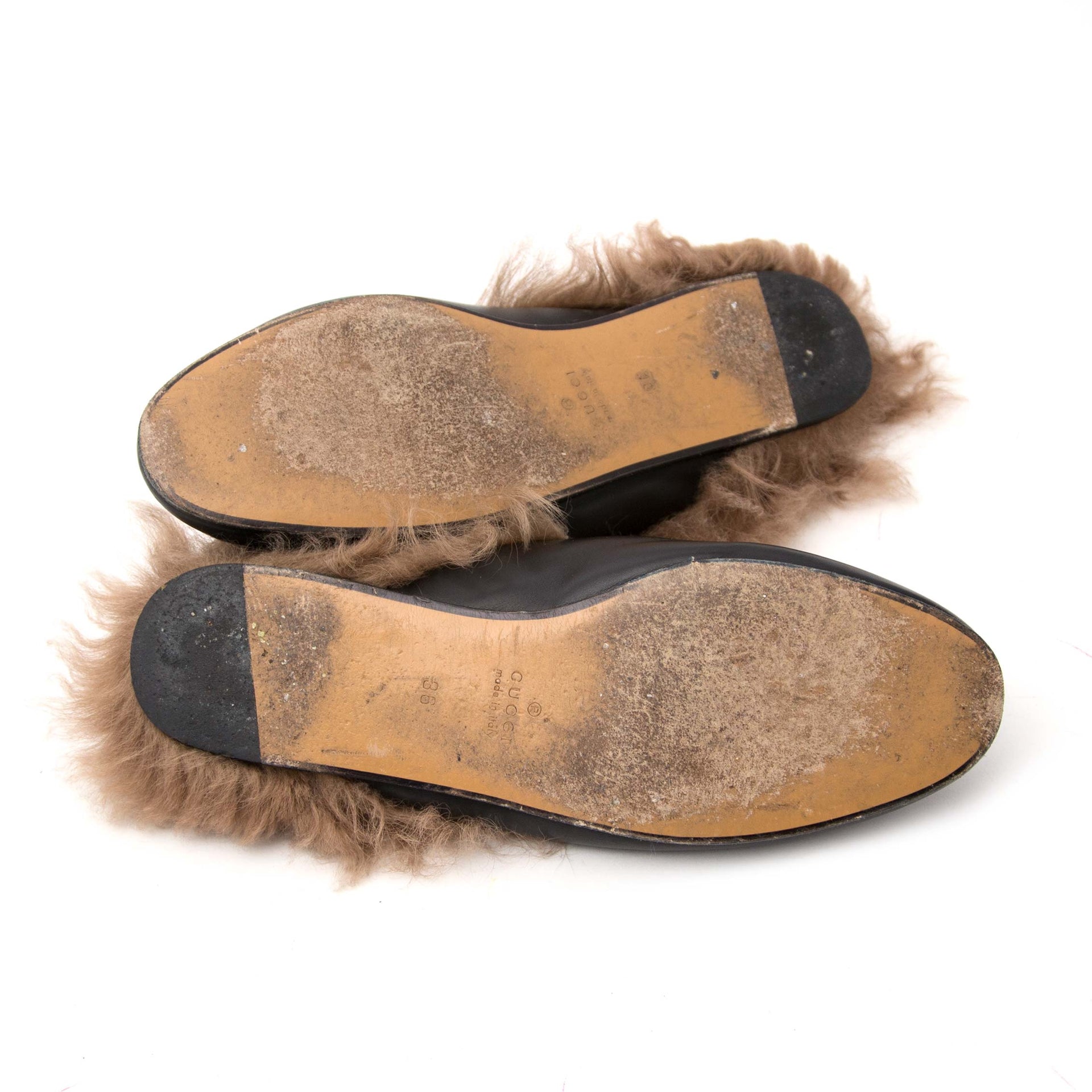 Gucci Princetown Embroidered Fur Slide Loafers for sale online