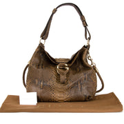acheter en ligne seconde main sac a main Gucci G Wave Python Hobo comme neuf