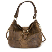 koop veilig online aan de beste prijs tweedehands net als nieuw Gucci G Wave Python Hobo
