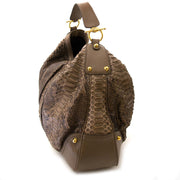 Gucci Python Jockey large taupe hobo bag now online at labellov.com