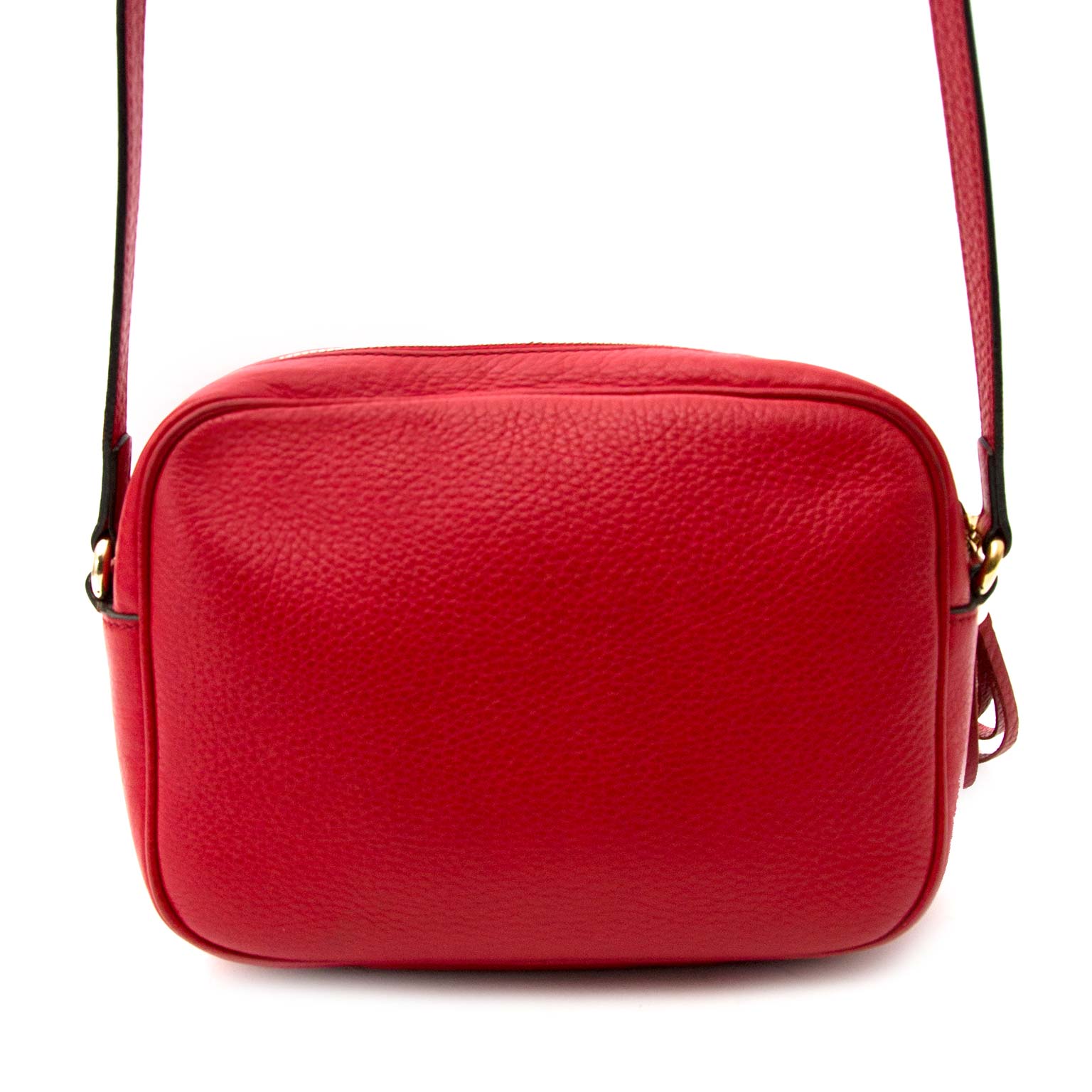 Koop uw authentieke Gucci Soho Disco Red Leather Shoulder Bag