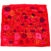 acheter en ligne pour le meilleur prix Gucci Red Tone Rose Scarf