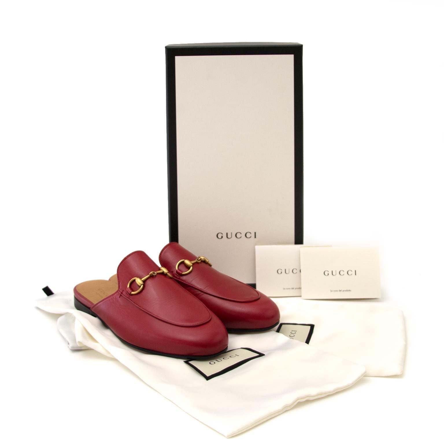 achetez en ligne Gucci Princetown Leather Slipper à un bon prix chez Labellov à Anvers