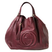 gucci burgundy soho shopper now for sale at labellov vintage fashion webshop belgium