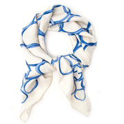 Beautiful beige scarf with blue rings from gucci now for sale on labellov.com