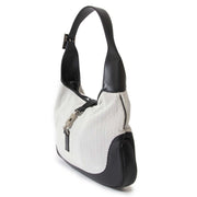 gucci black & white leather jackie bag now for sale at labellov vintage fashion webshop belgium