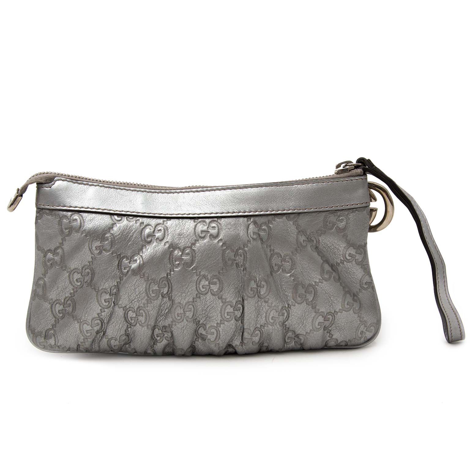 Koop uw Gucci Silver Monogram Pochette