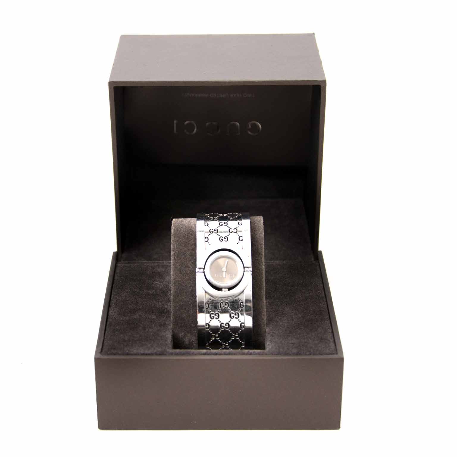 Gucci Twirl Bangle Brown Dial Watch
