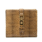 Buy an authentic Gucci Snakeskin Lock Wallet online