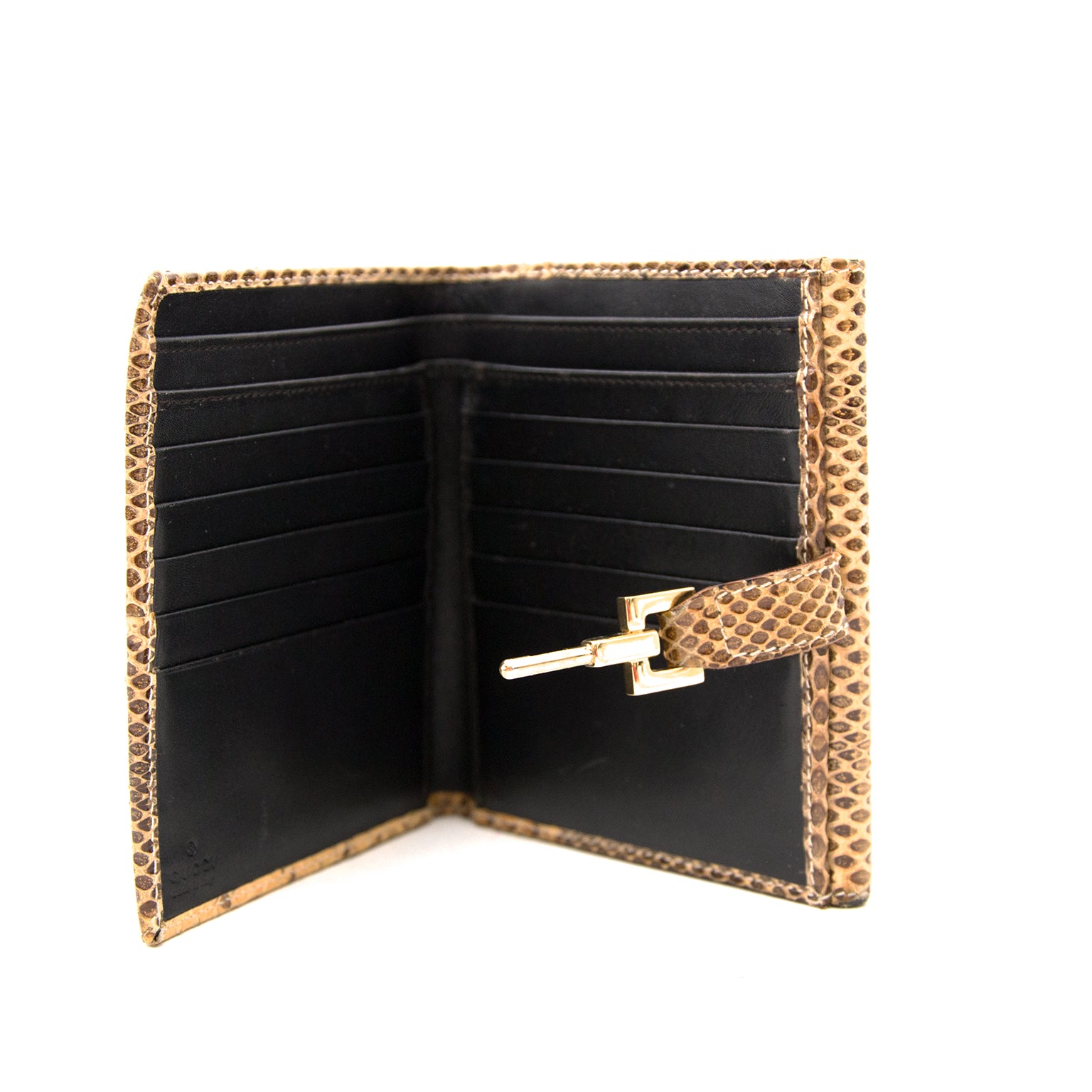 Acheter Gucci Snakeskin Lock Wallet en ligne