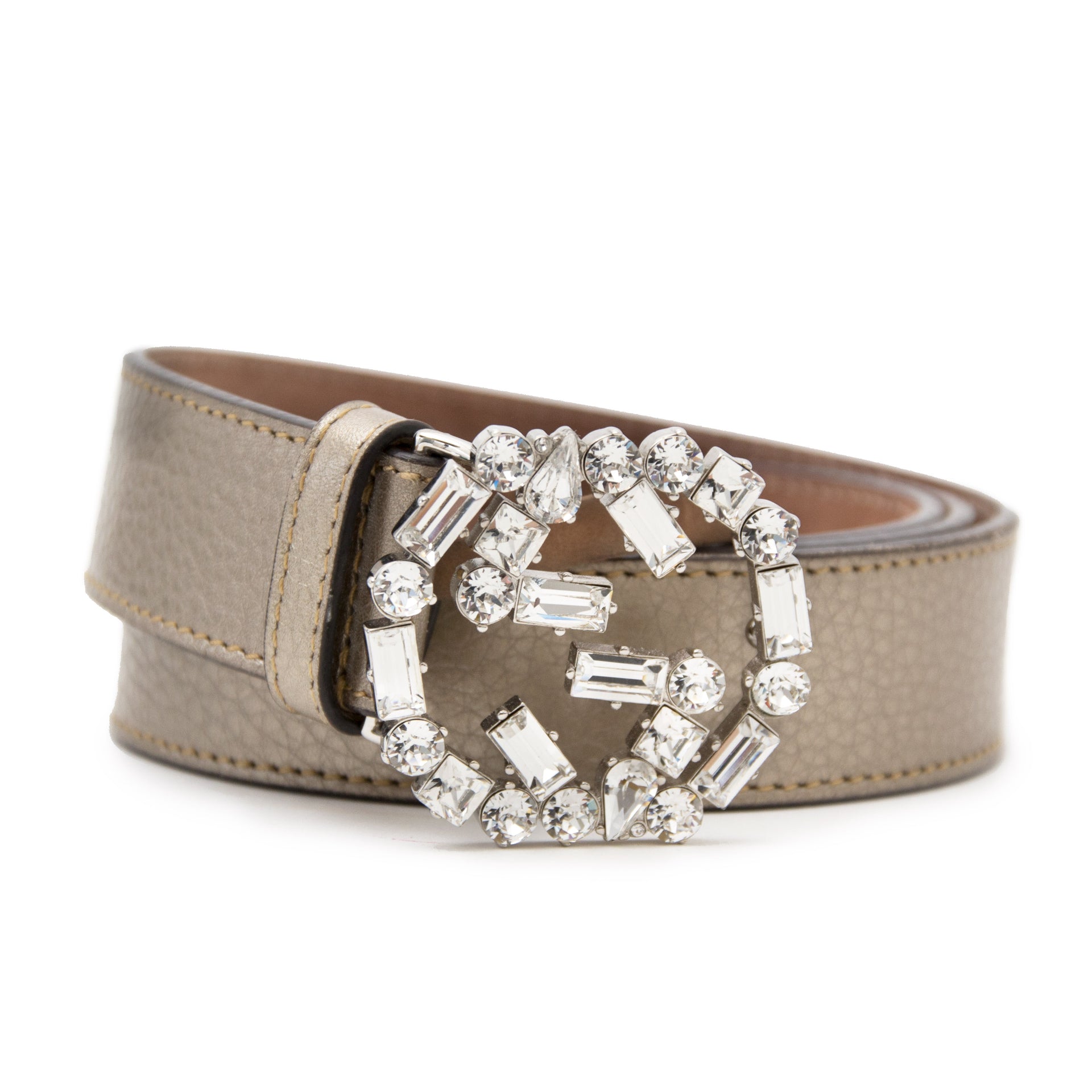 Gucci Diamond GG Buckle Belt for sale www.labellov.com, Labellov sells vintage luxury items at affordable prices.