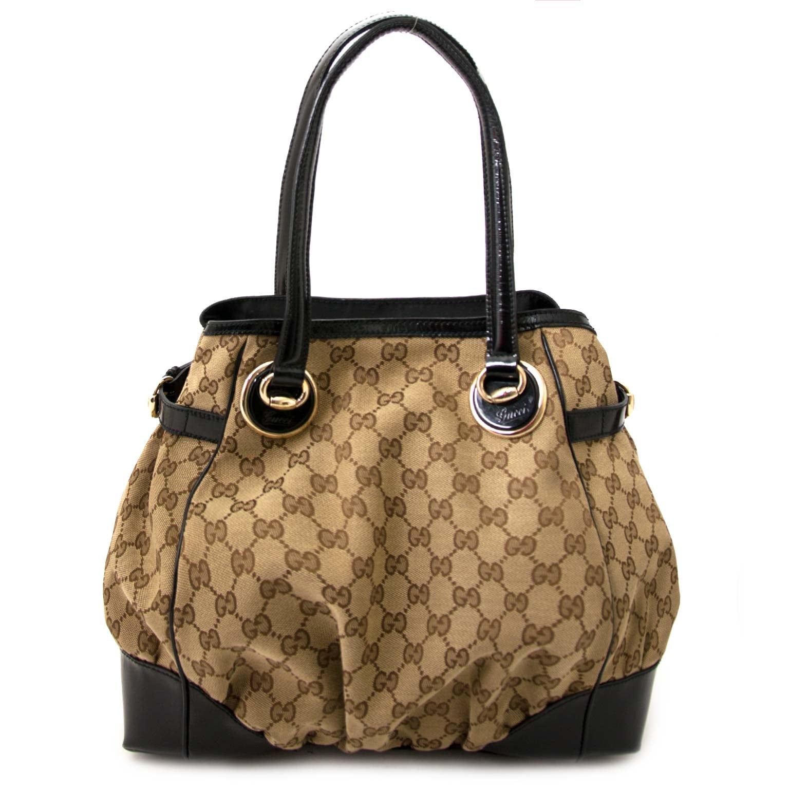 safe online shopping at labellov vintage fashion webshop belgium with gucci monogram bags