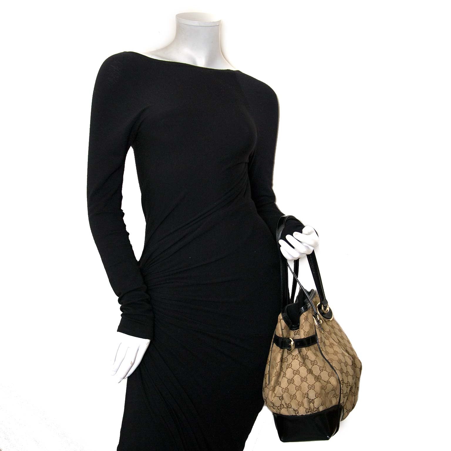 koop gucci monogram tassen bij labellov vintage mode webshop aan de beste prijs