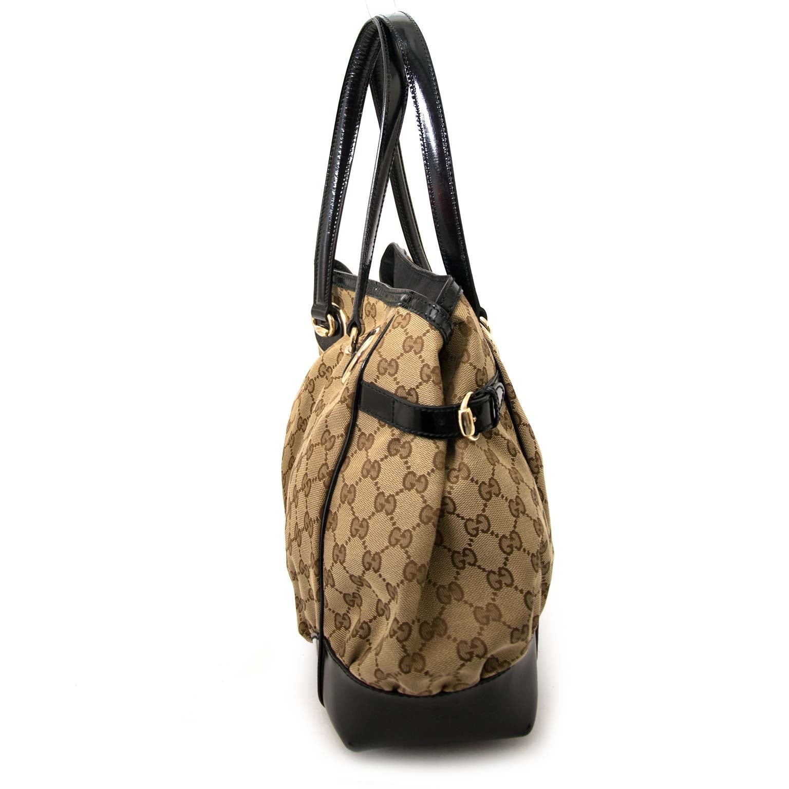 veilig online shoppen bij labellov vintage mode webshop met gucci monogram tassen