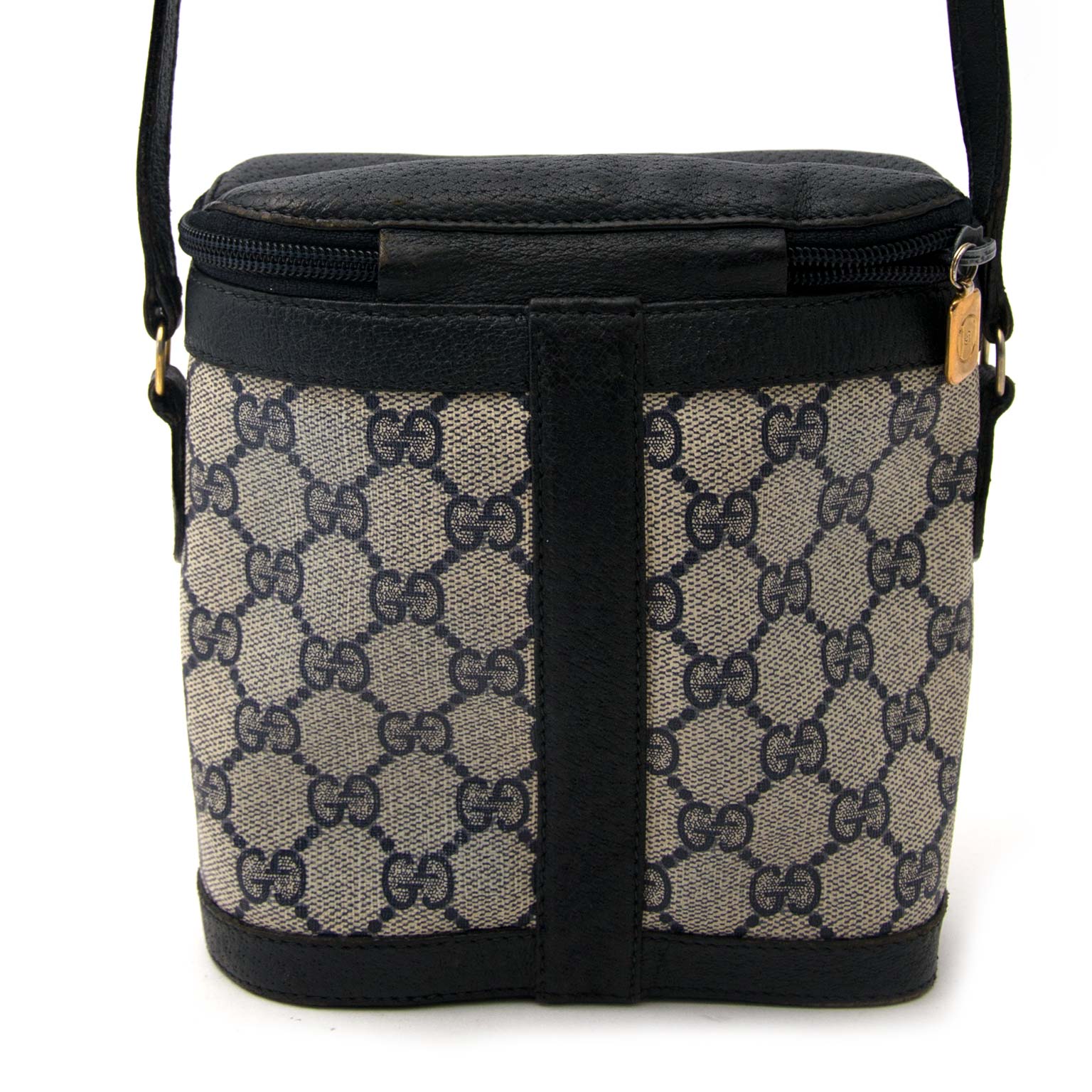 Vintage Gucci Monogram 'Binocular' Bag vintage or secondhand best price worldwide shipping