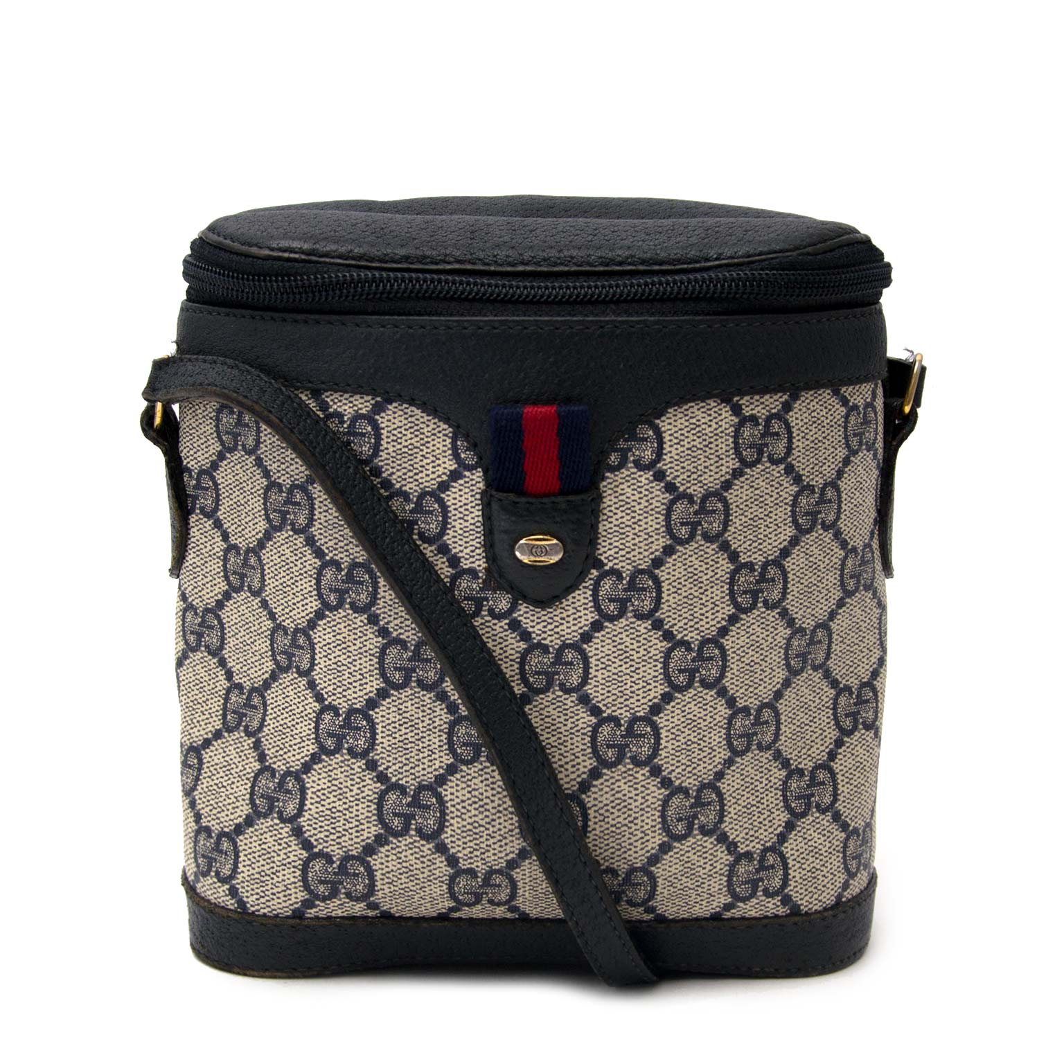 koop online aan de beste prijs Vintage Gucci Monogram 'Binocular' Bag
