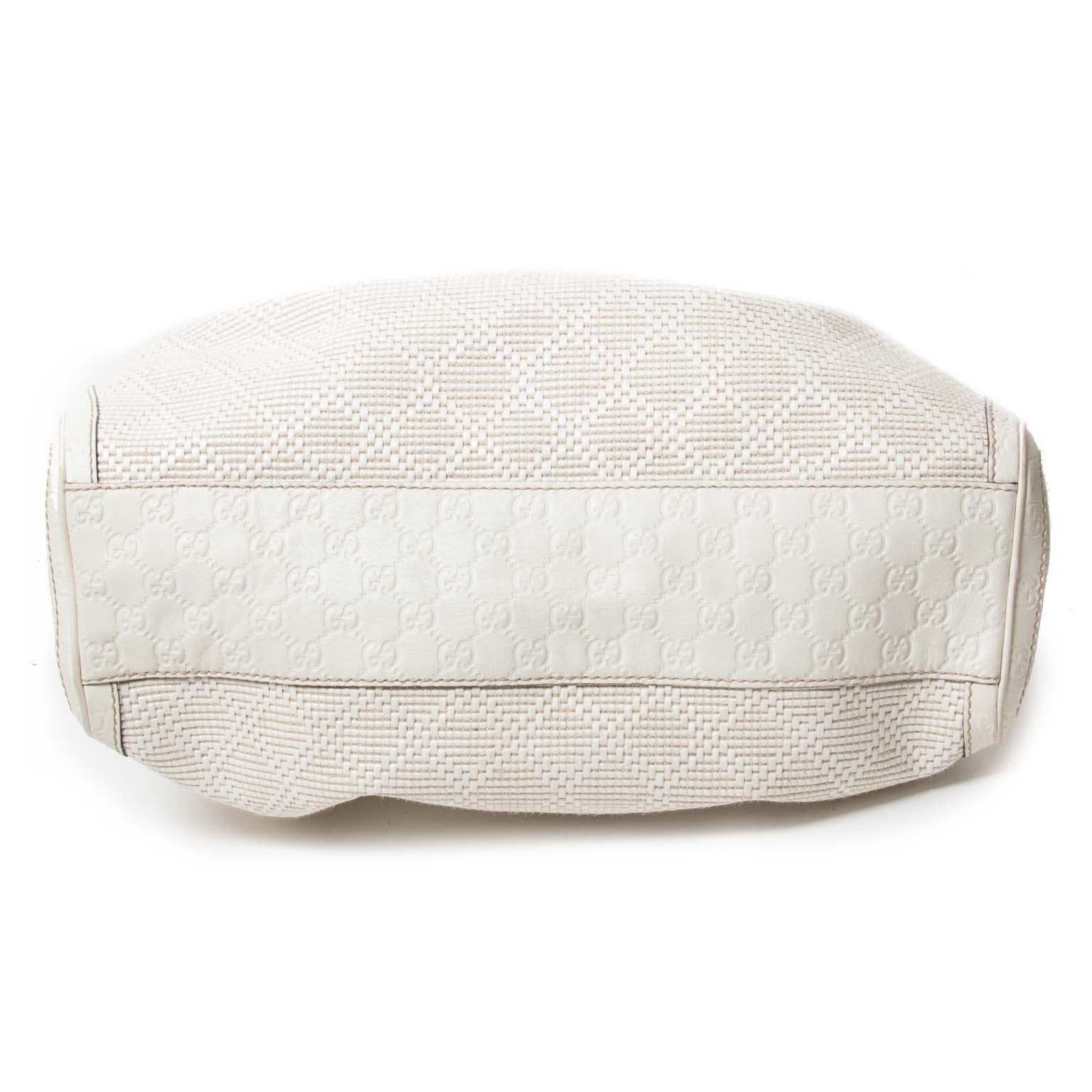 gucci ivory straw sukey bag now for sale at labellov vintage fashion webshop belgium