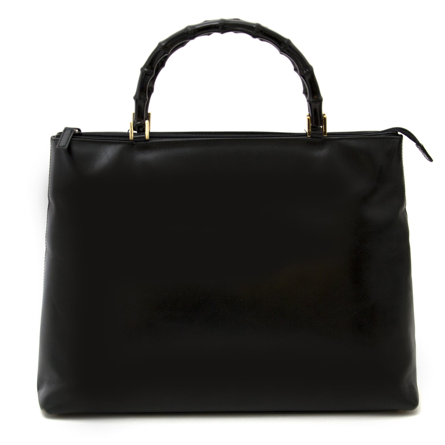 safe online shopping at labellov vintage fashion webshop belgium with gucci black bamboo tote