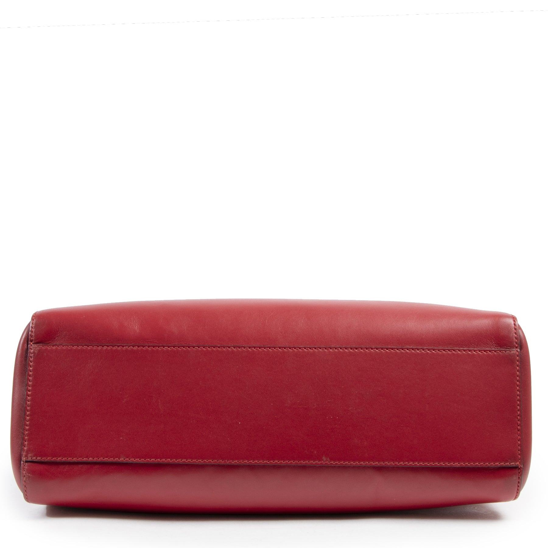 Authentic second-hand vintage Gucci Red Medium Nymphaea Top Handle Bag buy online webshop LabelLOV