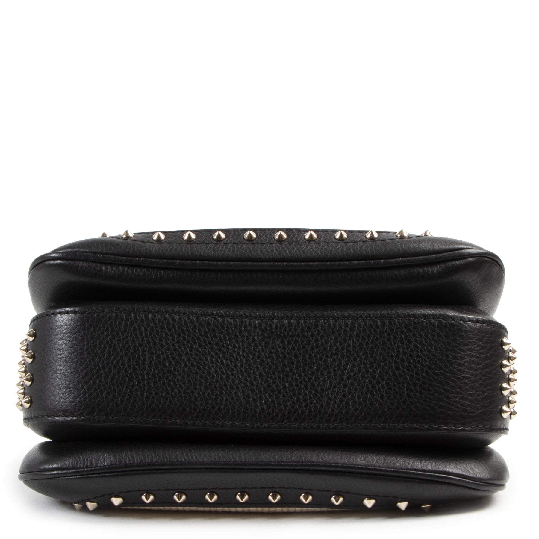 Authentic secondhand Gucci Straw Studded Leather New Bamboo Top Handle Bag designer bags fashion luxury vintage webshop safe secure online shopping