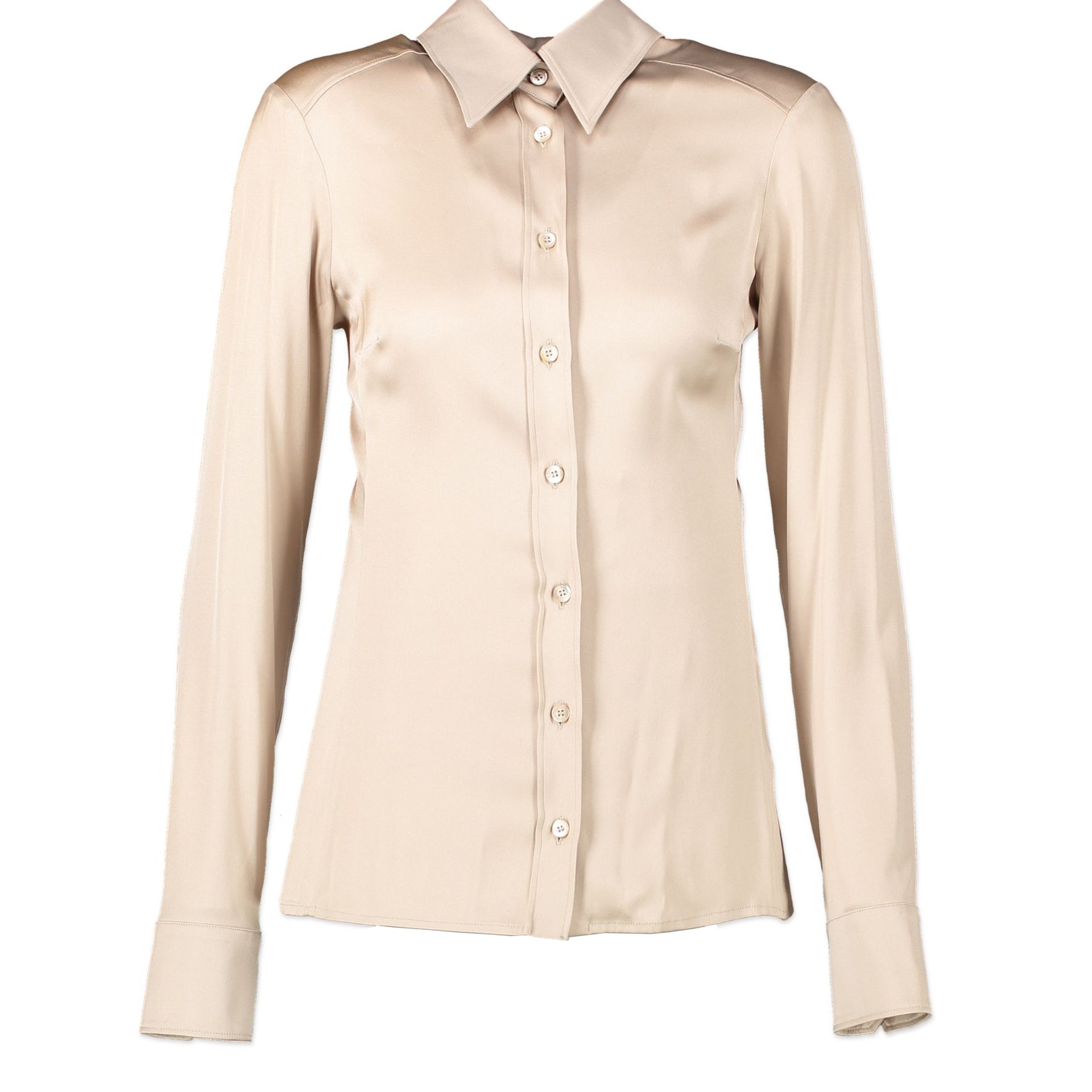 Gucci Beige Silk Blouse - IT 38 for the best price at Labellov secondhand luxury