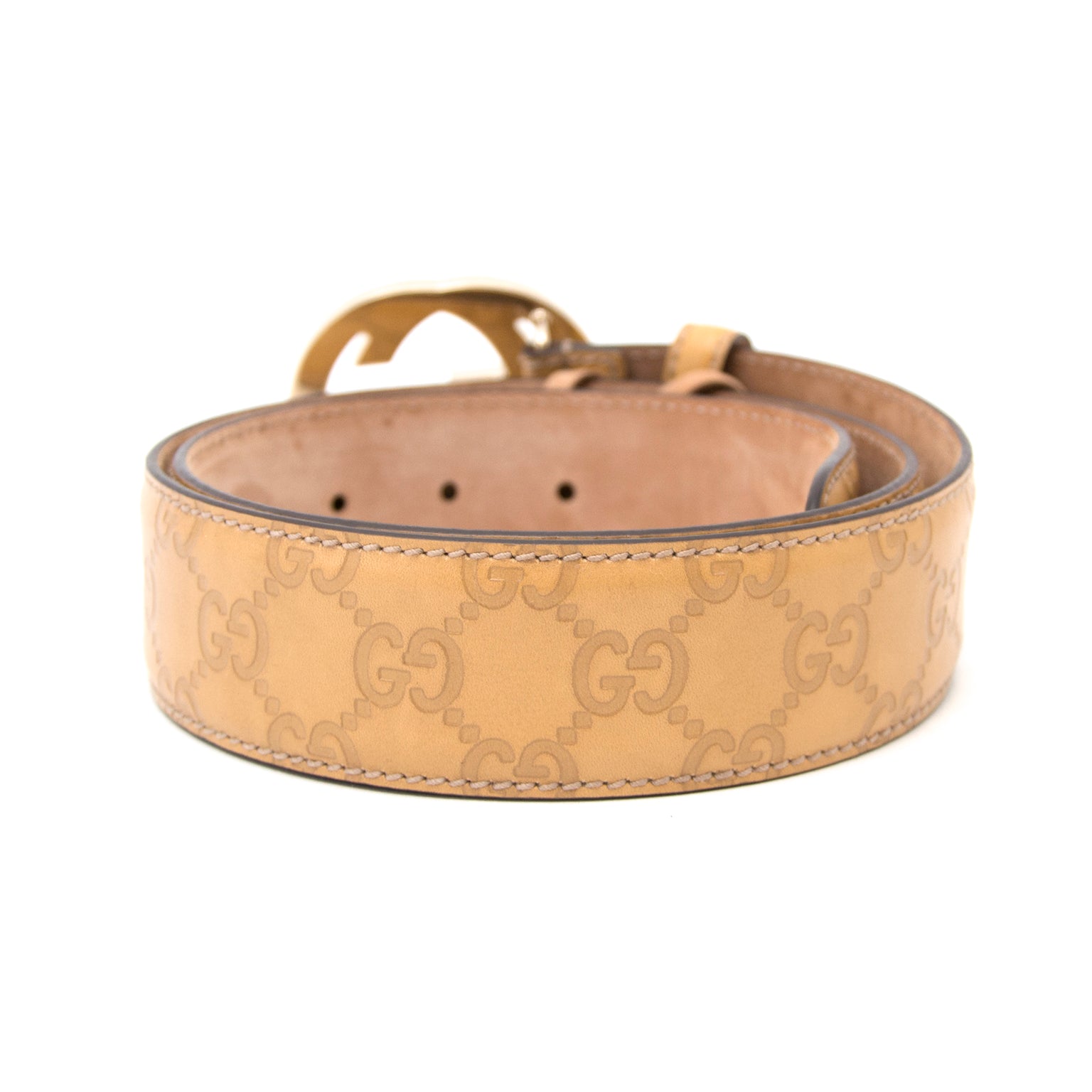 Koop nu veilig een echte Gucci 'GG' riem op www.labellov.com aan de beste prijs.