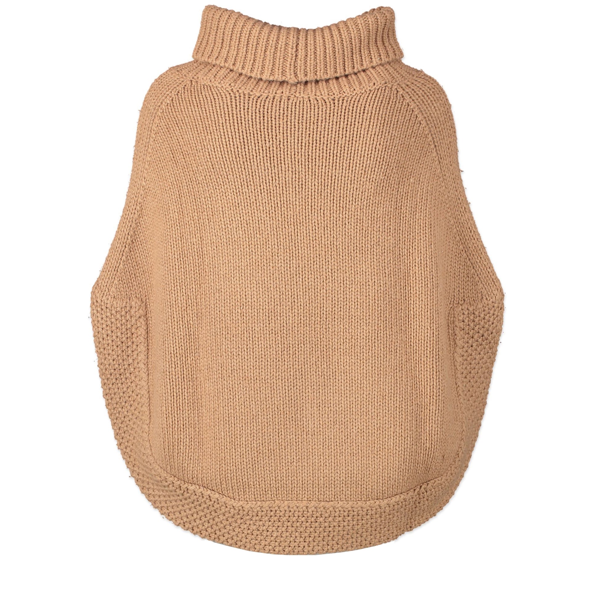 Gucci Camel Hair Turtleneck Poncho - size XS - for sale online