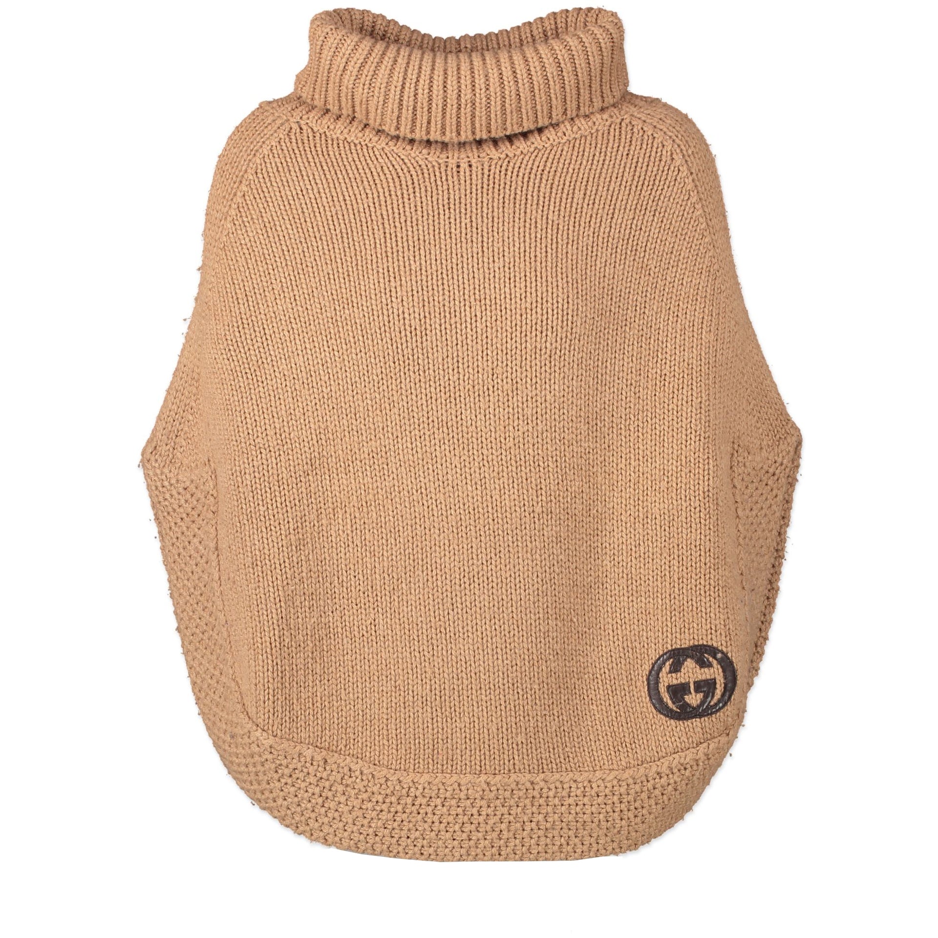 Gucci Camel Hair Turtleneck Poncho - size XS - pour le meilleur prix chez Labellov à Anvers