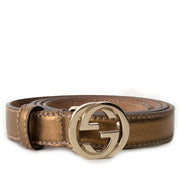 acheter comme neuf Gucci bronze Belt best price wordwide shipping