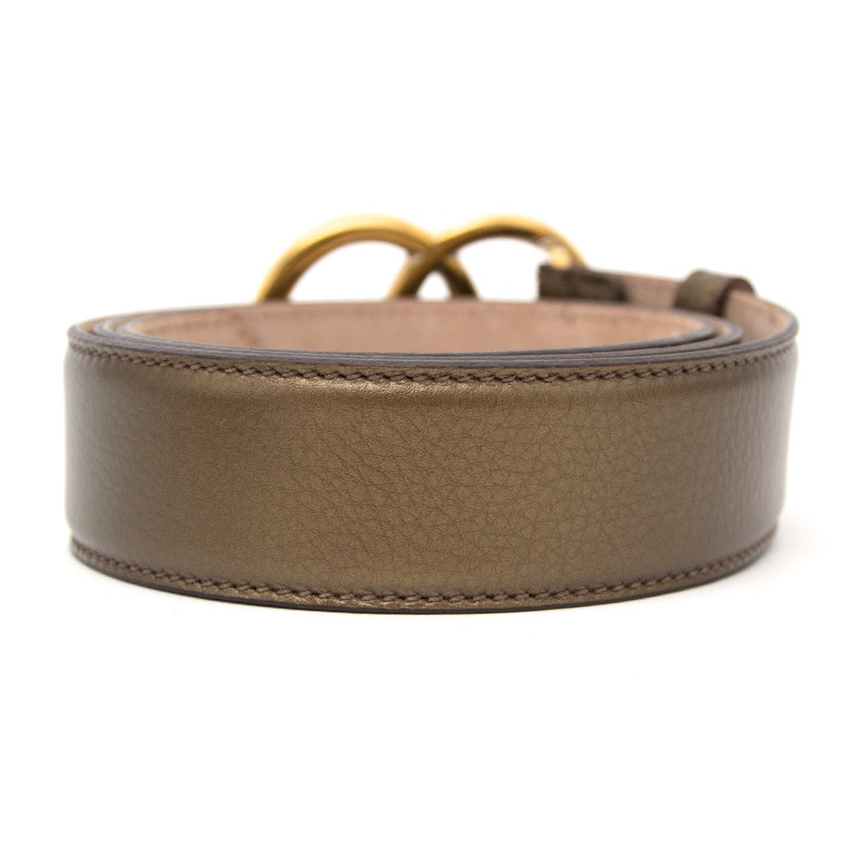 acheter en ligne seconde main Gucci Brass Belt site en linge labellov.com