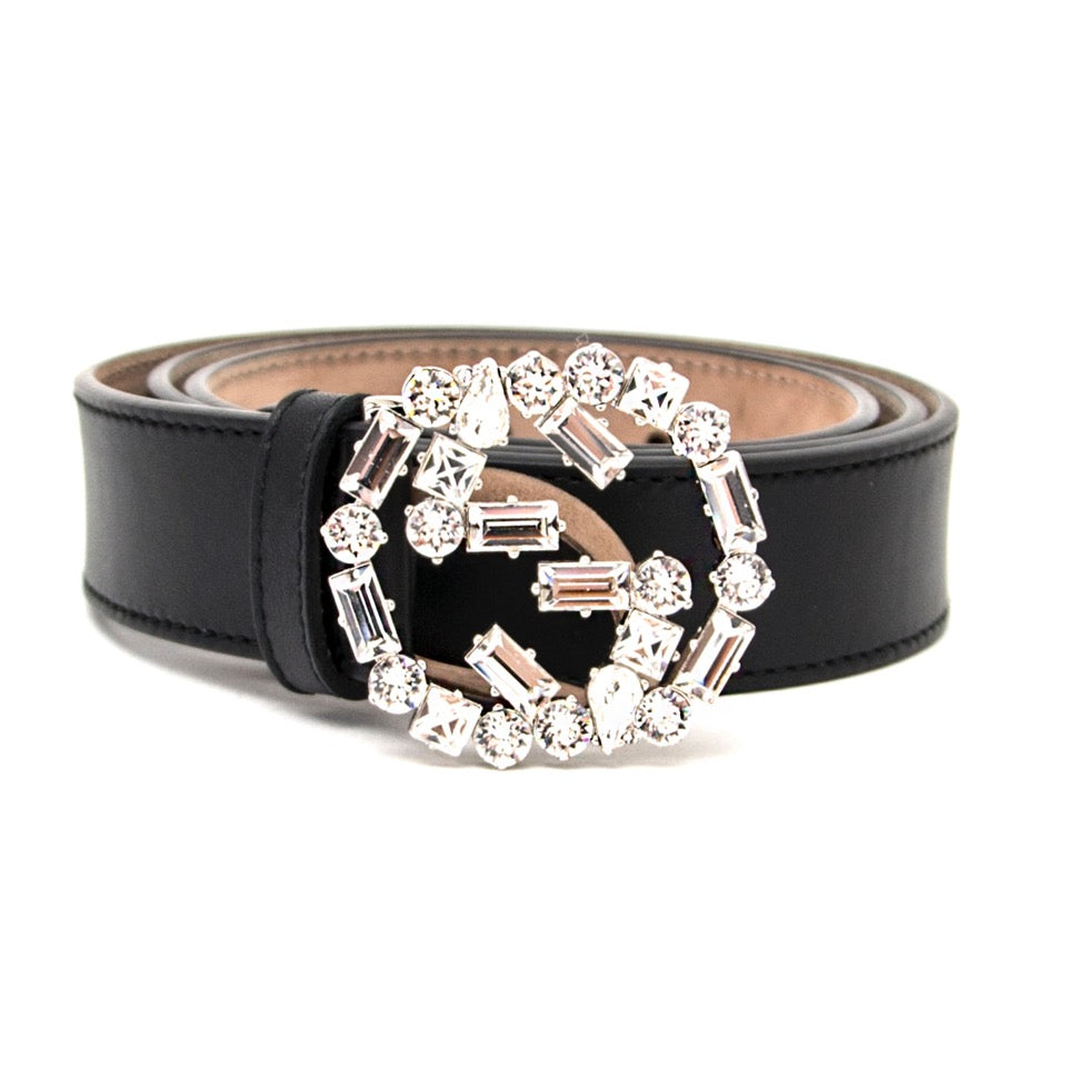 koop veilig online aan de beste prijs Gucci black leather belt webshop labellov.com