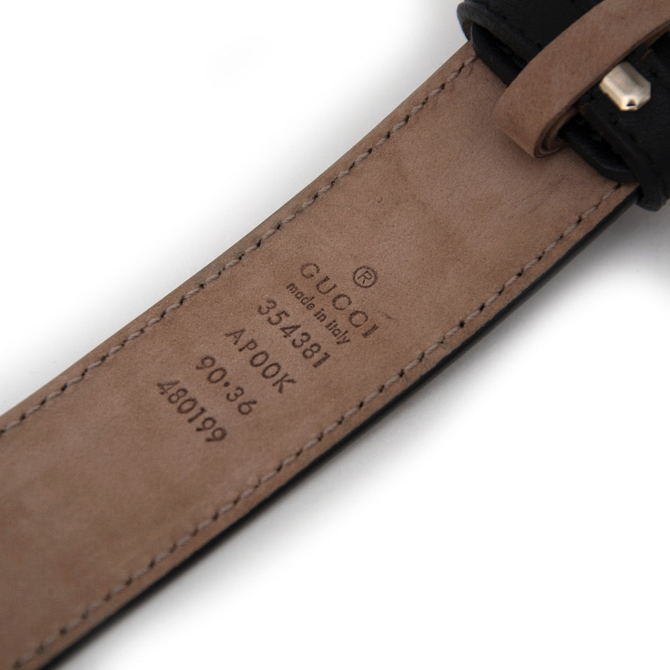 koop veilig online aan de beste prijs Gucci black leather belt webshop labellov.com