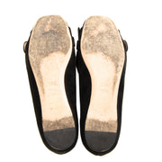 Authentieke tweedehands vintage Gucci Marmont Suede Ballet Flats - size 39,5 online webshop LabelLOV