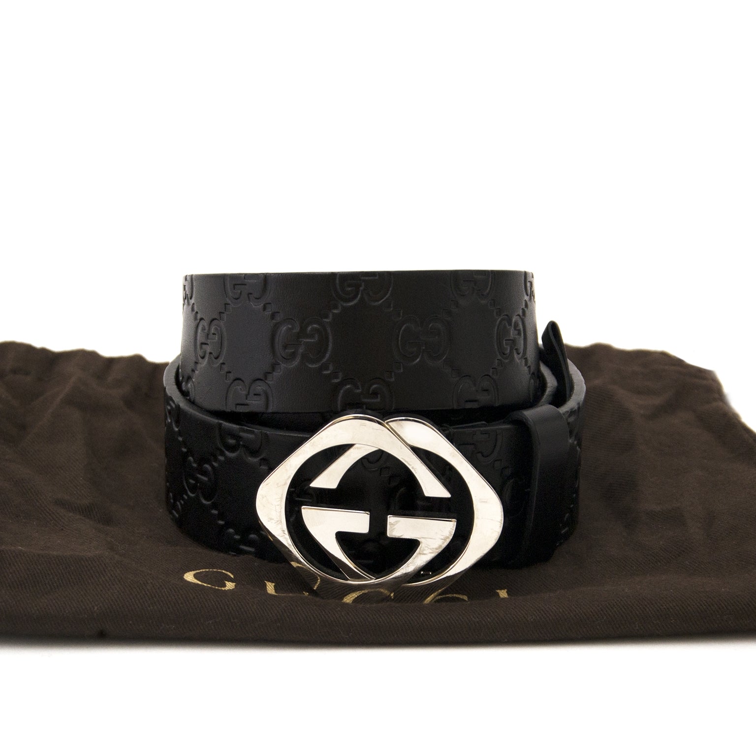 Acheter secur en ligne votre ceinture en cuir Gucci monogram pour le meilleur prix