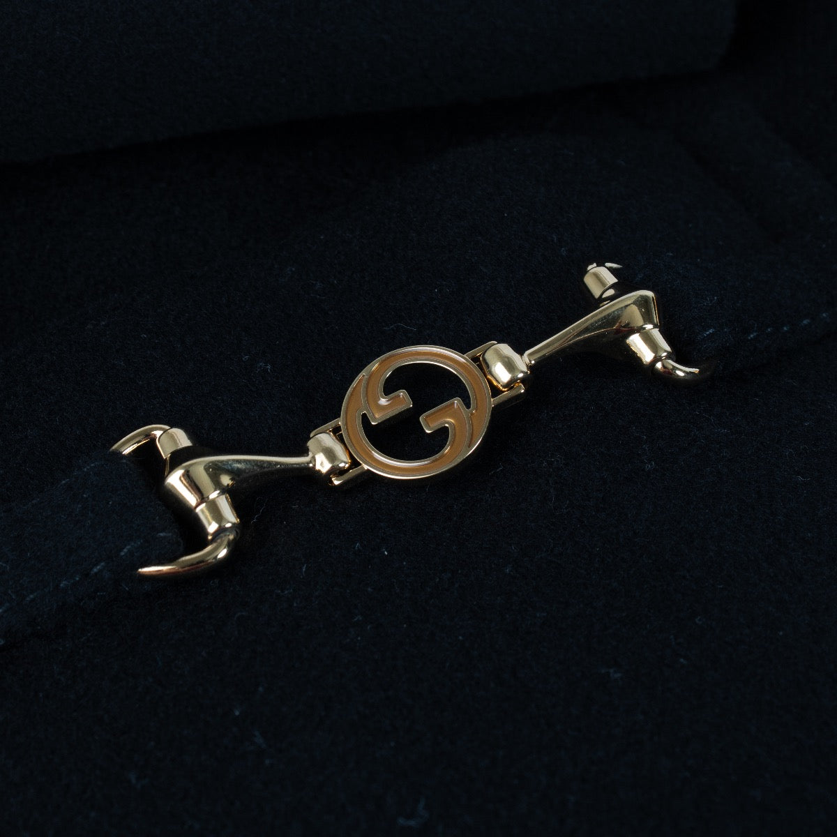 Gucci Zwarte Lange Mantel met Horsebit - Maat IT40
