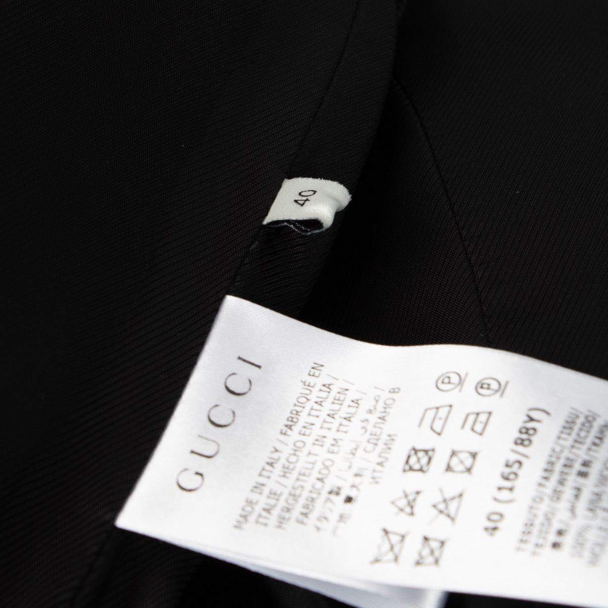 Gucci Zwarte Lange Mantel met Horsebit - Maat IT40