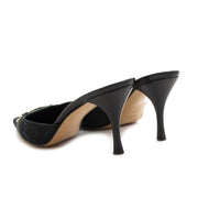 Gucci Black Monogram Mules - size 40