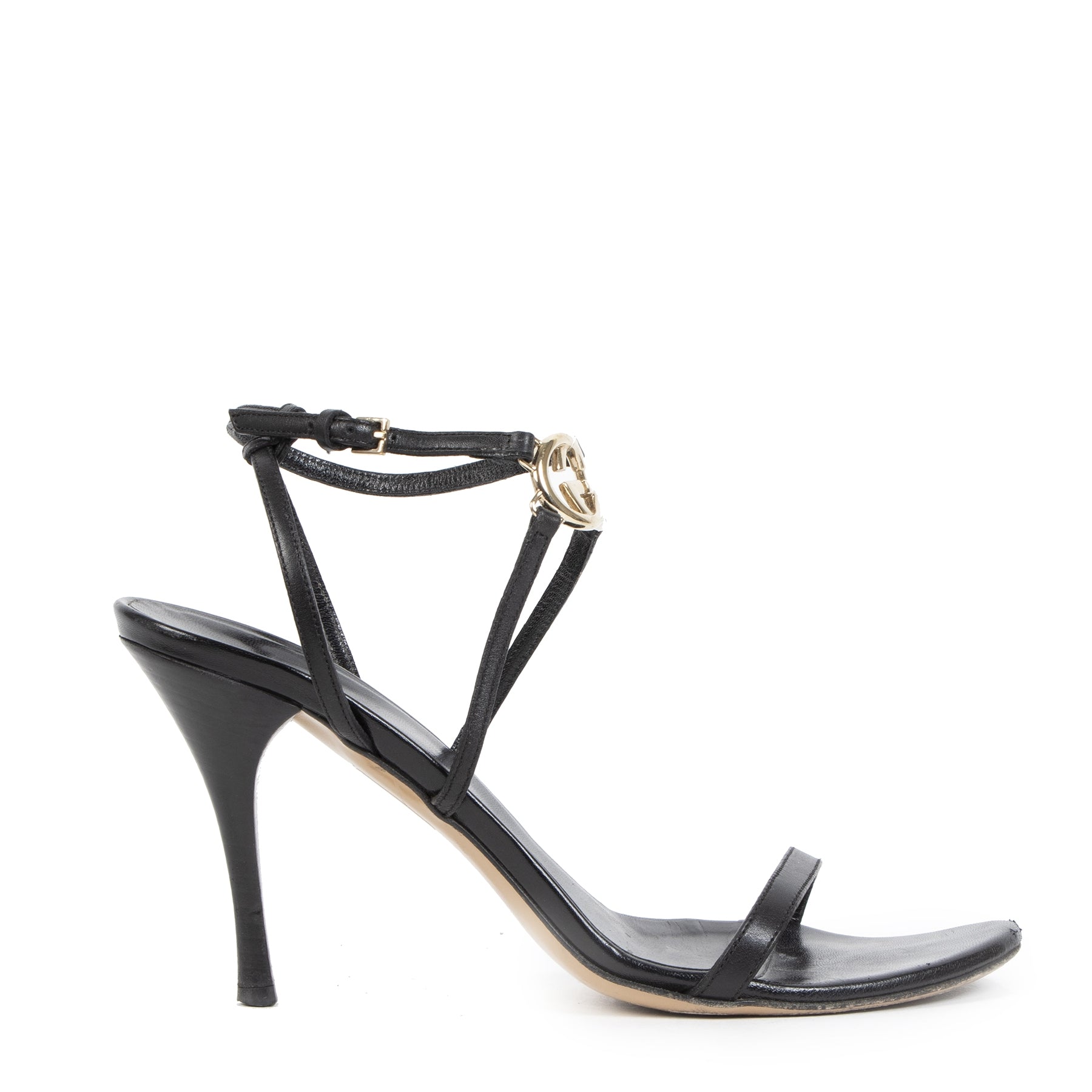 Authentic second-hand vintage Gucci Strappy Sandal Heels - Size 39 buy online webshop LabelLOV