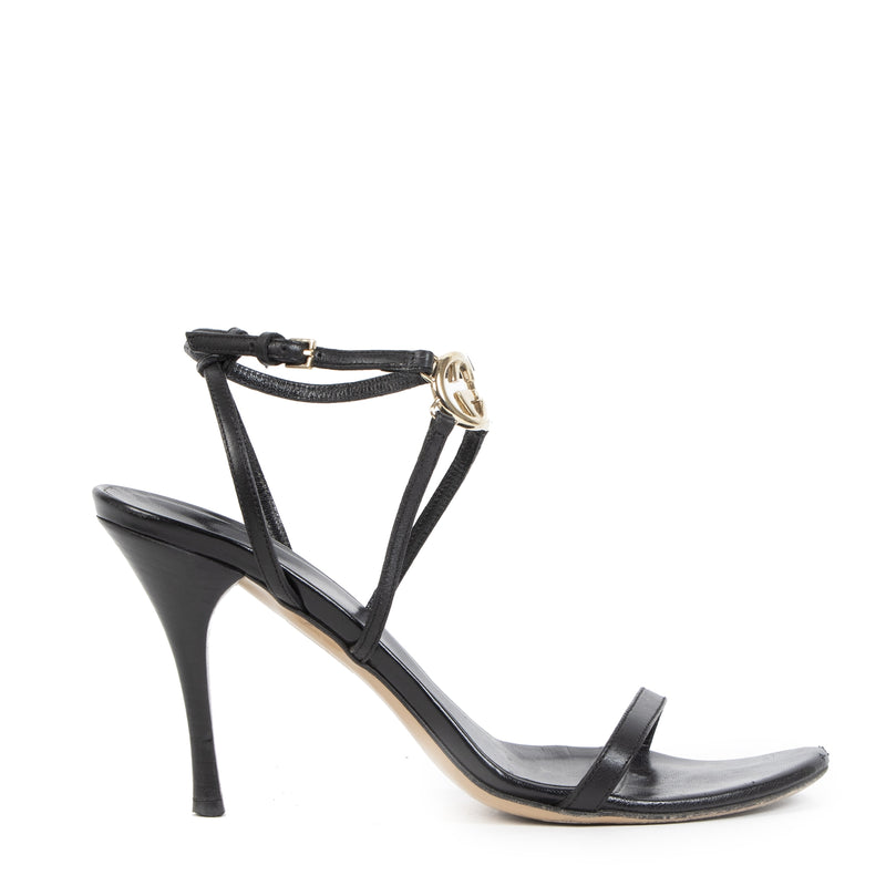 Authentic second-hand vintage Gucci Strappy Sandal Heels - Size 39 buy online webshop LabelLOV