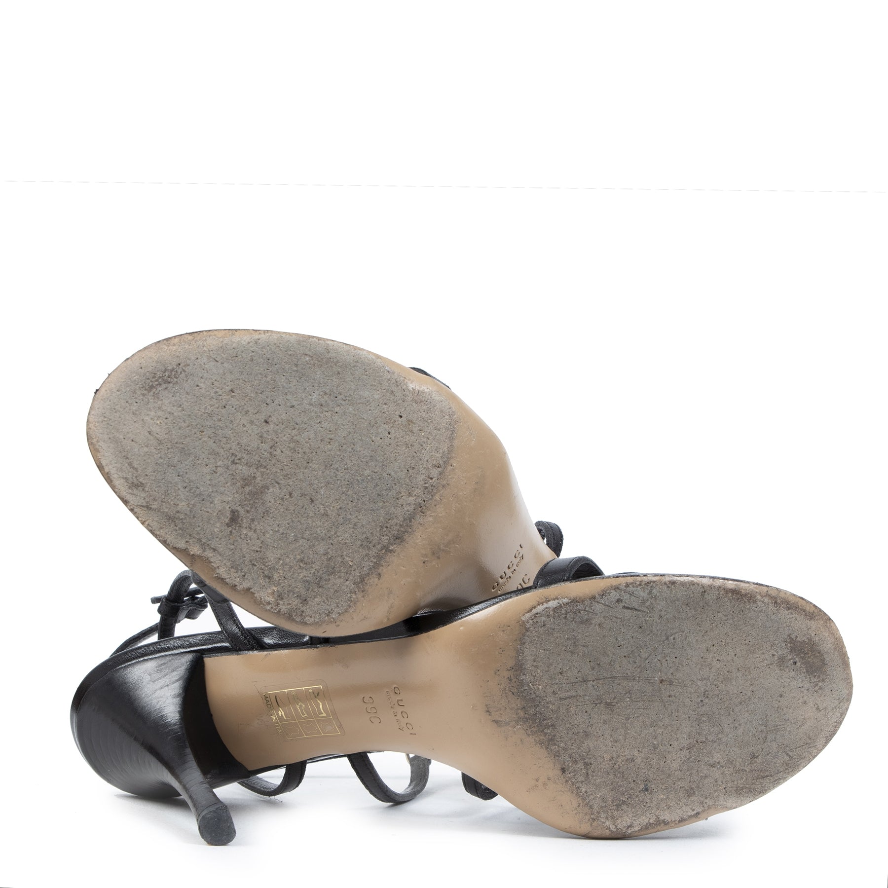 Authentique seconde-main vintage Gucci Strappy Sandal Heels - Size 39 achète en ligne webshop LabelLOV