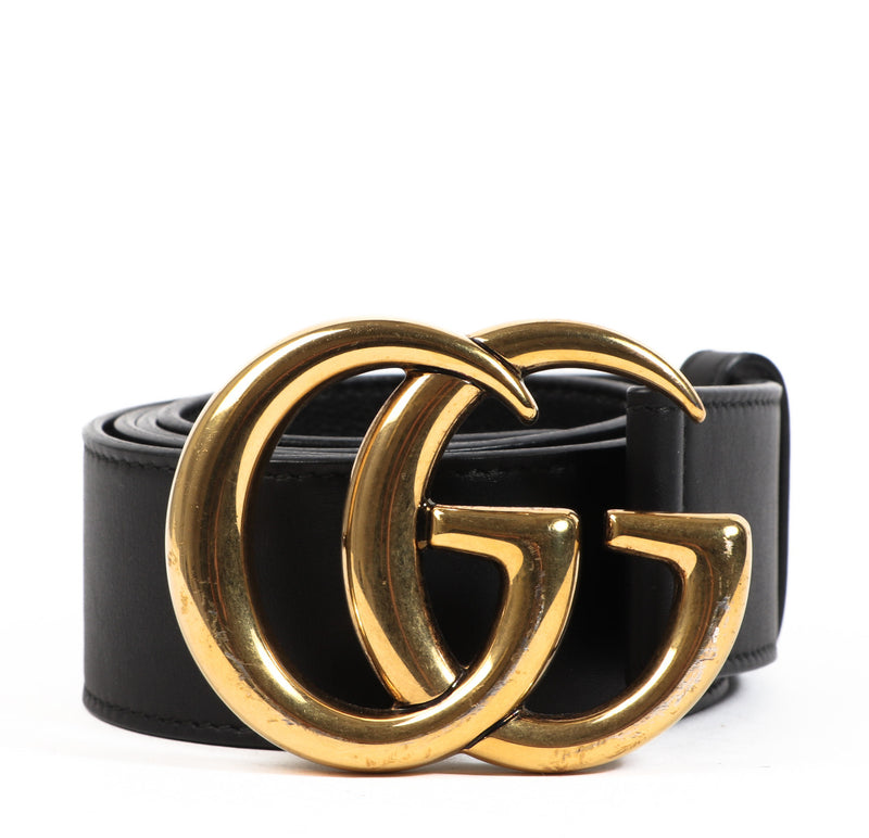 Gucci Black Marmont Wide Belt for the best price at Labellov secondhand luxury