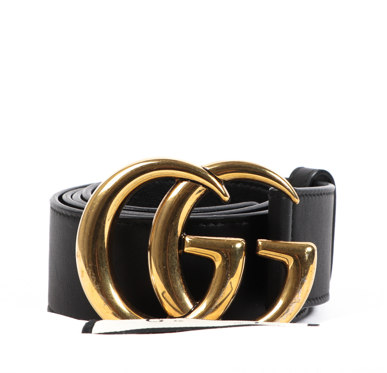 Gucci Zwarte Marmont Brede Riem - maat 90