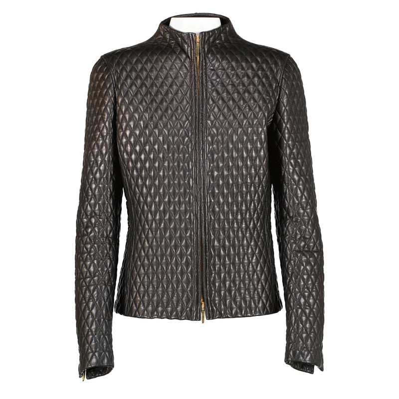 Gucci By Tom Ford Quilted Leather Jacket - Size IT42