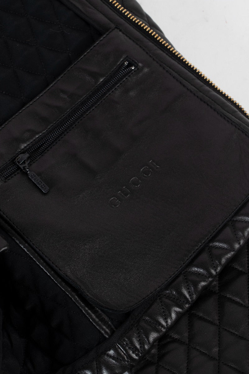 Gucci By Tom Ford Quilted Leather Jacket - Size IT42