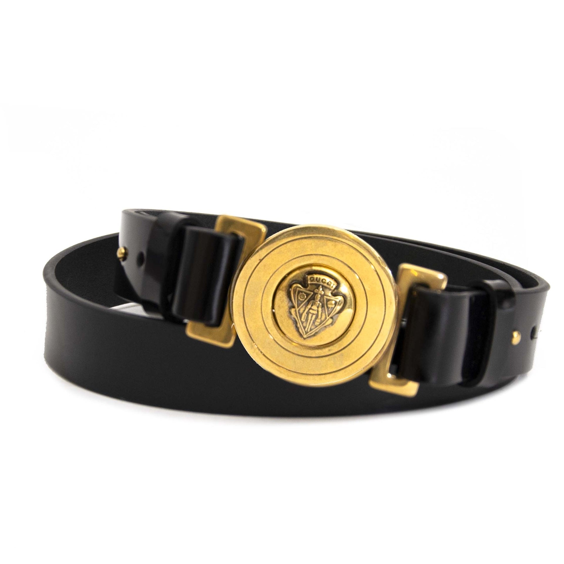 Gucci Black Patent Belt - Size 85 Gucci Black Patent Belt - Size 85