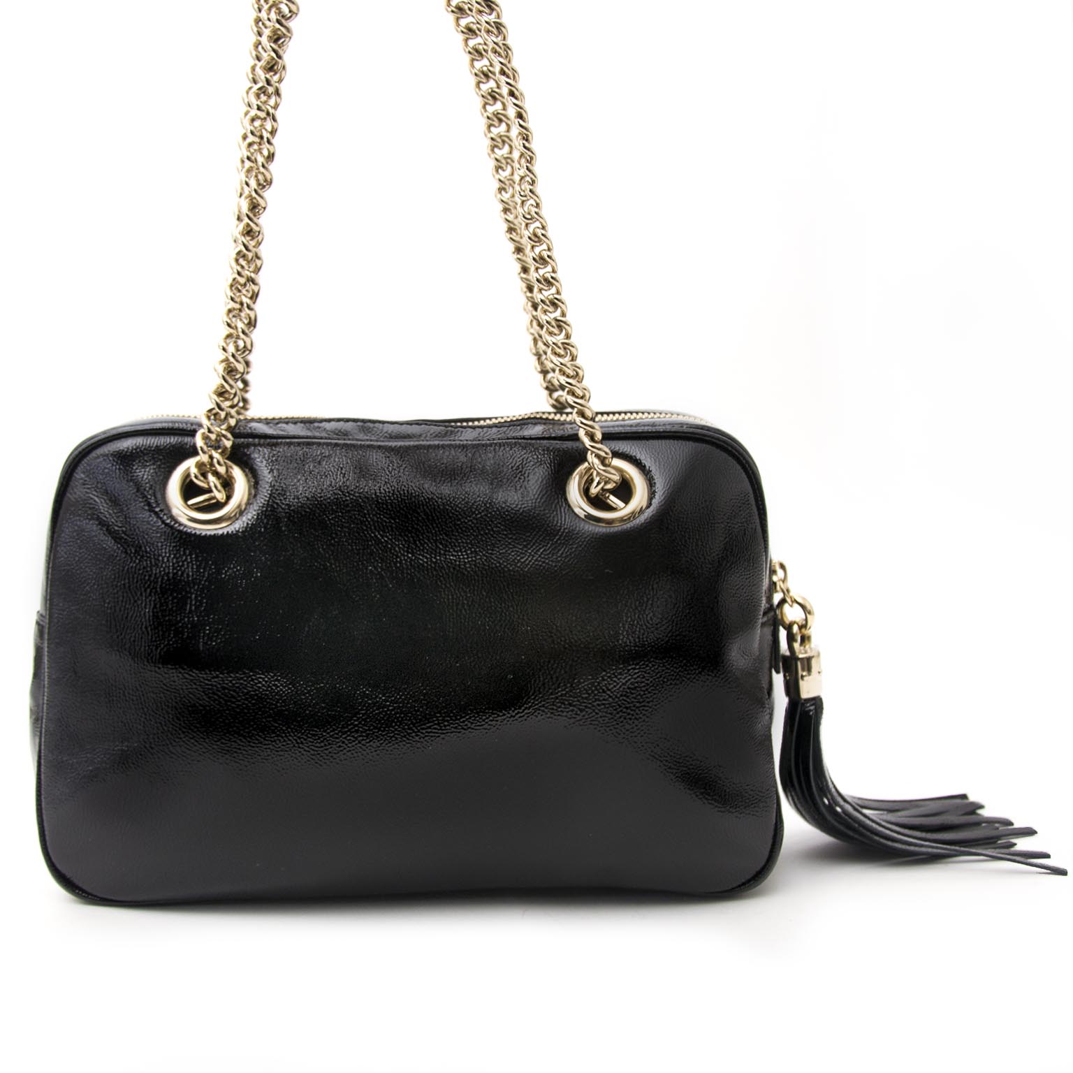 Gucci Patent Leather Disco Soho Chain Bag acheter secur en ligne