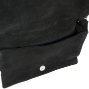 We buy and sell your authentic Gucci Black Suede Bamboo Shoulder Bag