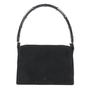 Gucci Black Suede Bamboo Shoulder Bag for the best price at Labellov secondhand luxury