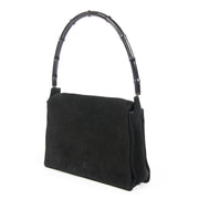 We buy and sell your 100% authentic Gucci Black Suede Bamboo Shoulder Bag for the best price