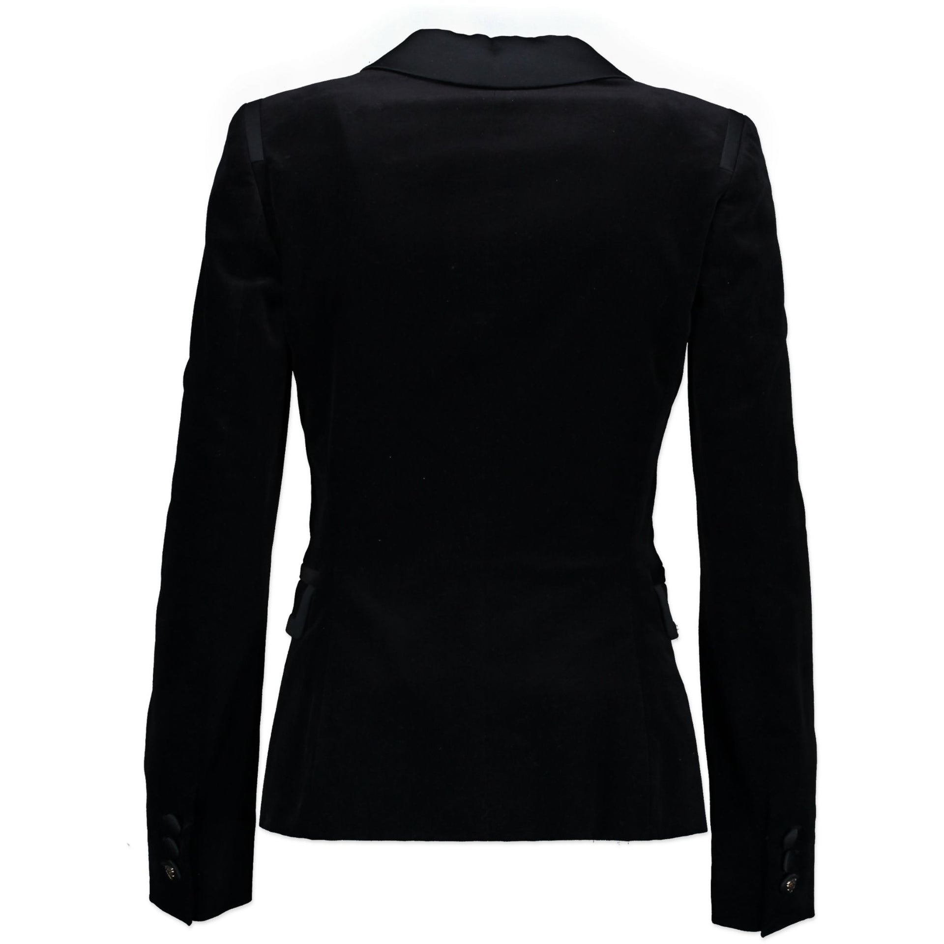 authentic secondhand Gucci Black velvet suit at Labellov at the right price. Vintage designer webshop. Safe and secure online shopping.